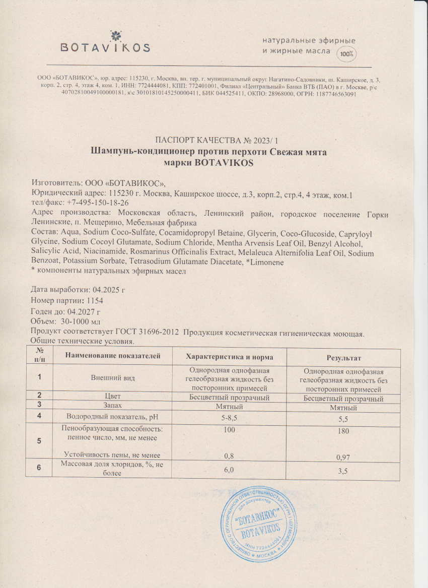 Паспорт №042025